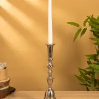 Подсвечник "Юла" 9,5х9,5х32 см, алюминий