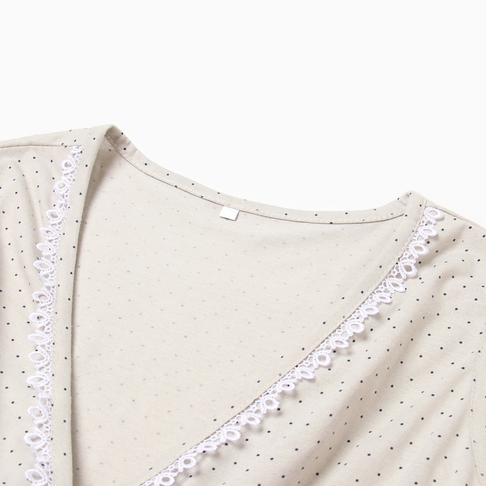 Комплект женский для беременных (сорочка/халат), цвет серый, размер 50 Комплект женский для беременных (сорочка/халат), цвет серый, размер 50