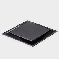 Тарелка пластиковая одноразовая, 17,2&times;17,2 см, квадратная, плоская, МИКС