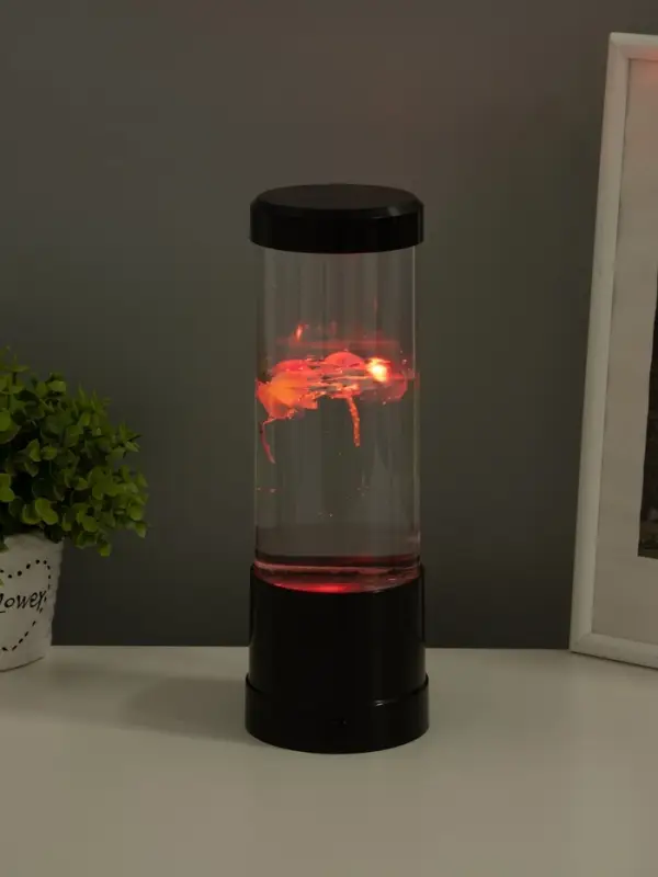 Светильник "Медузы" LED, RGB, USB, 3-5Вт, чёрный 9х9х25,5 см