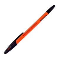 Ручка шариковая ErichKrause R-301 Orange Stick, узел 0.7 мм, чернила чёрные, длина линии письма 2000 метров, штрихкод на ручке