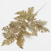 Ветка декоративная новогодняя &laquo;Изумление&raquo;, в золотом цвете, 0,3 &times; 12 &times; 28 см