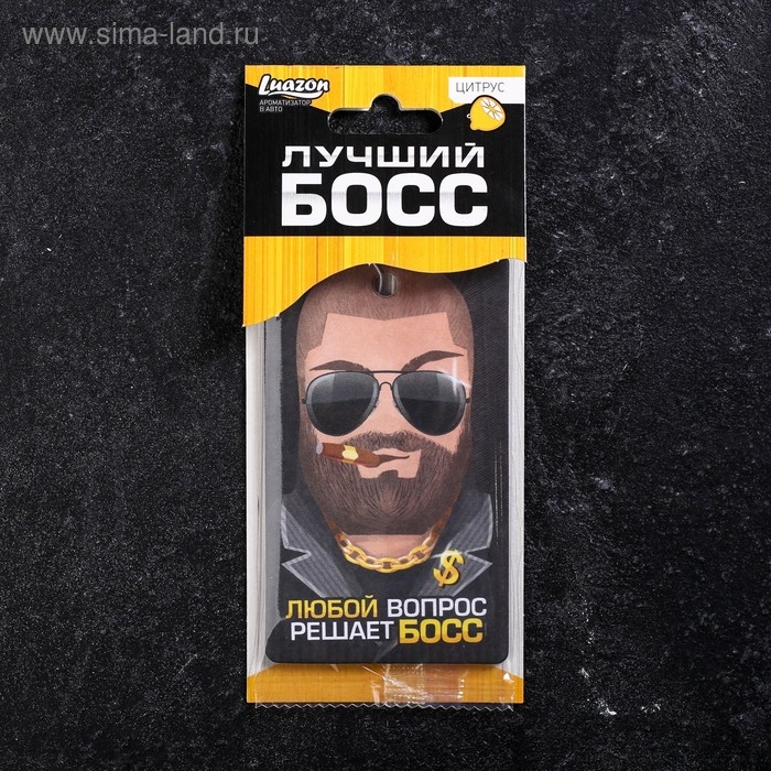 Ароматизатор в машину Luazon «БОСС», аромат цитрус Ароматизатор в машину Luazon «БОСС», аромат цитрус