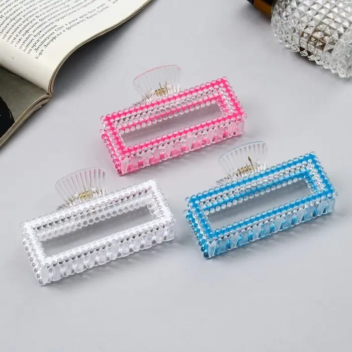 Крабик для волос &laquo;Хелен колор&raquo;, прямой, 9 см, МИКС