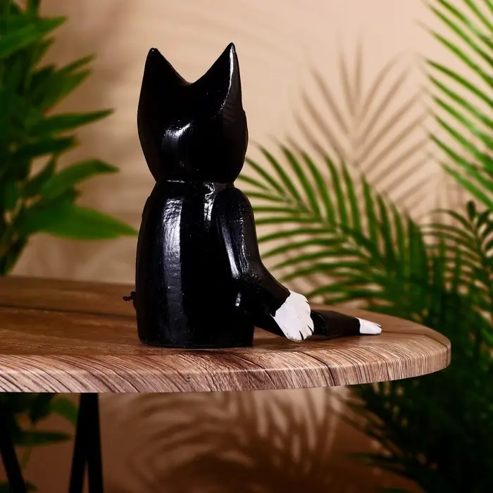 Сувенир "Кот" висячие лапки, дерево 25 см