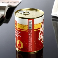 Подарочные носки в банке &laquo;Настоящие. С 23 февраля&raquo;, (внутри носки мужские, цвет черный)