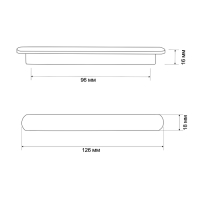Ручка-скоба CAPPIO RSC021, алюминий, м/о 96 мм, цвет черный Ручка-скоба CAPPIO RSC021, алюминий, м/о 96 мм, цвет черный
