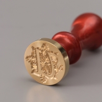 Печать для сургуча с пластиковой ручкой "Буква U на вензеле" 2,5х2,5х6,3 см