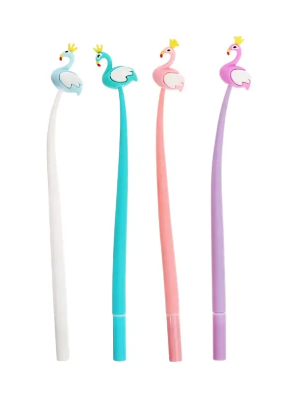 Ручка гелевая-прикол &laquo;Фламинго&raquo;, МИКС