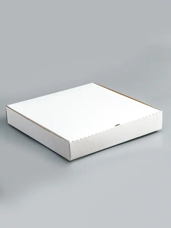Упаковка для пиццы, белая, 36 х 36 х 6 см