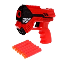 Бластер &laquo;Агент&raquo;, стреляет мягкими пулями, цвета МИКС