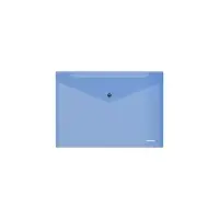 Папка-конверт на кнопке А5+ (239x189x9 мм), 180 мкм, ErichKrause Vivid, глянцевая, полупрозрачная, микс