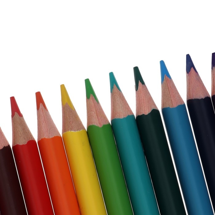 Карандаши акварельные 12 цветов HappyColor, МИКС