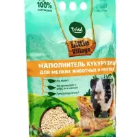 Наполнитель кукурузный для мелких животных и рептилий, 5л, серия LITTLE VILLAGE