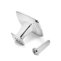 Ручка-кнопка ТУНДРА РК112CP (MK112CP), хром