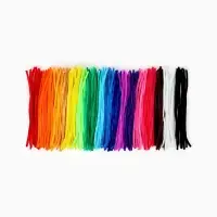 Синельная проволока, набор 200 шт, размер 1 шт 30х0,8 см, 20 цветов