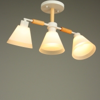 Люстра "Вудли" 3хЕ27 40Вт белый 60х16х29 см