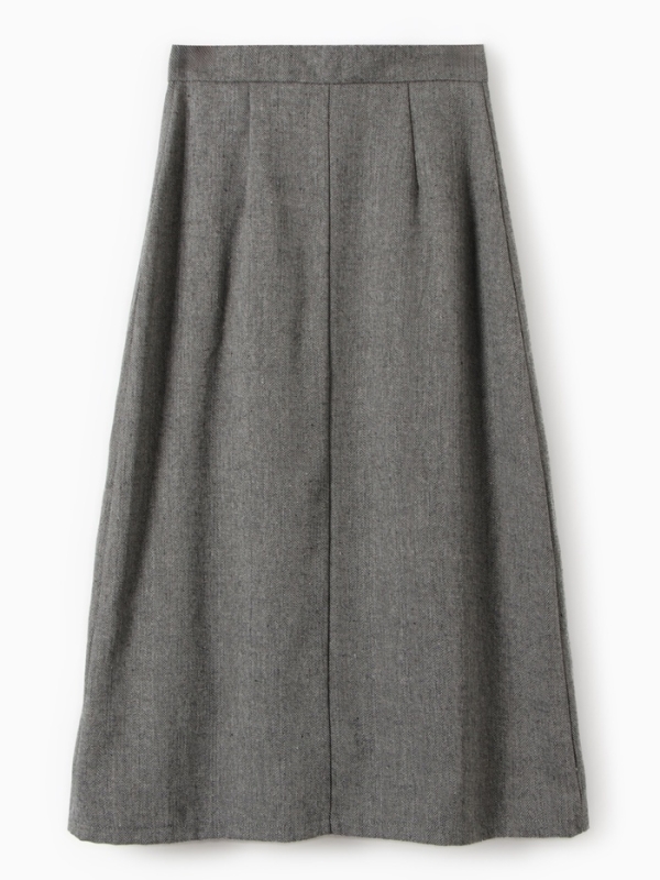 Юбка женская макси  MINAKU: Modern classic цвет темно-серый, р-р 48