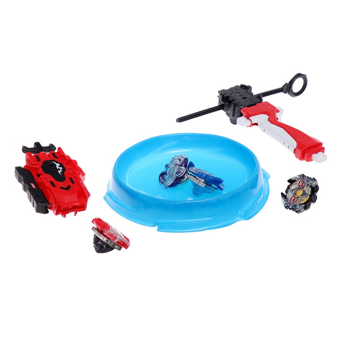Набор боевых волчков ULTRA SPIN, 2 запуска, 4 волчка, 1 арена Набор боевых волчков ULTRA SPIN, 2 запуска, 4 волчка, 1 арена