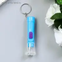 Фонарик брелок для ключей на кольце &laquo;Резьба&raquo;, 7&times;2&times;2 см, МИКС