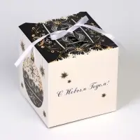 Коробка подарочная складная &laquo;Игрушка на ёлку&raquo;, 10&times;10&times;10 см