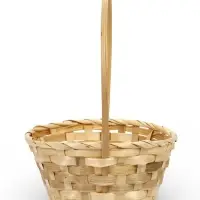 Набор корзин 3 шт 22х18x10 24х19x10 27х21x10 см ручка h=24/26/28 см натур