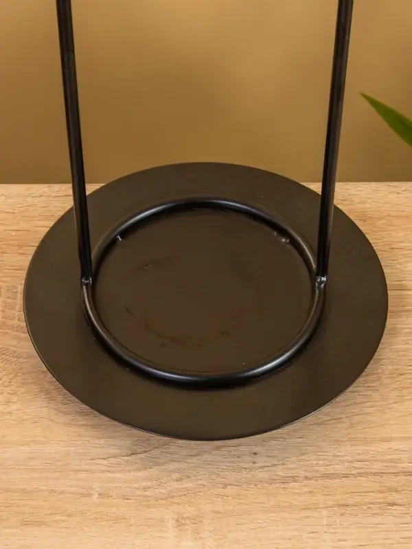 Подсвечник со стеклом "Гейт" алюминий 18х18х29 см