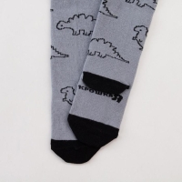 Колготки Крошка Я &laquo;Динозавры&raquo;, цвет серый, рост 98-104 см