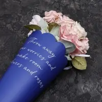 Пленка для цветов, фигурная, синяя, 55&times;30&times;45 см