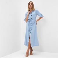 Платье женское MINAKU: Enjoy цвет голубой, р-р 48 Платье женское MINAKU: Enjoy цвет голубой, р-р 48