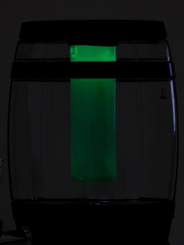 Пивной бочонок &laquo;Банный&raquo;, 3 л, ёмкость для льда, подсветка, пластик, чёрный