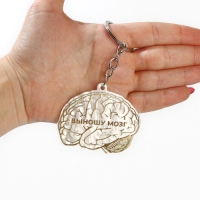 Брелок для ключей акриловый &laquo;Выношу мозг&raquo;, 5 х 6 см