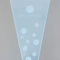 Пакет цветочный Конус, голубой, 28&times;9&times;44 см&plusmn;1 см