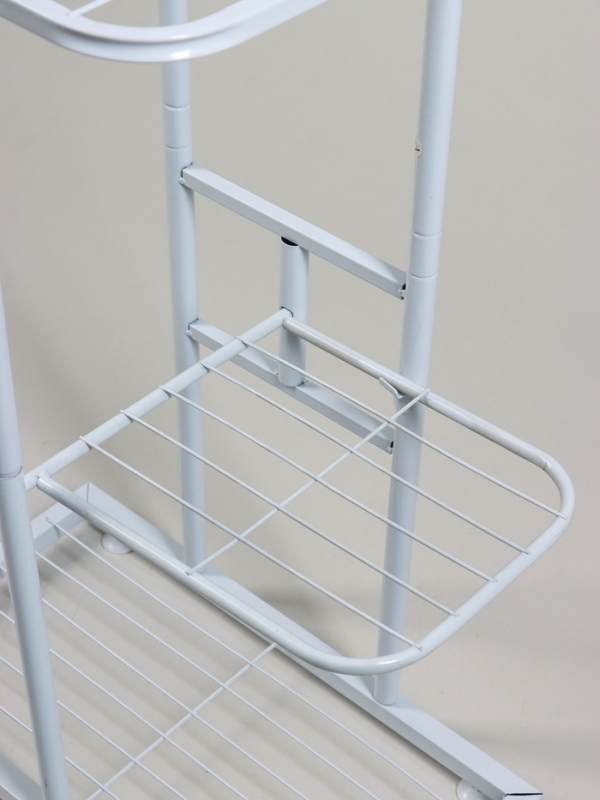 Подставка для цветов Greengo, 3 полки, 43 &times; 22 &times; 57 см, напольная, металл, белая