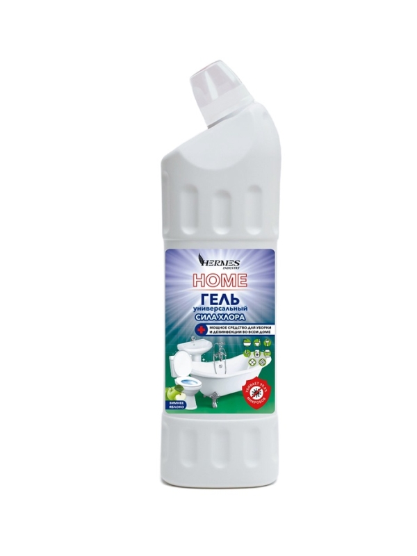 Универсальный гель &laquo;Сила хлора&raquo; Hermes Industry HOME зимнее яблоко, 750 мл