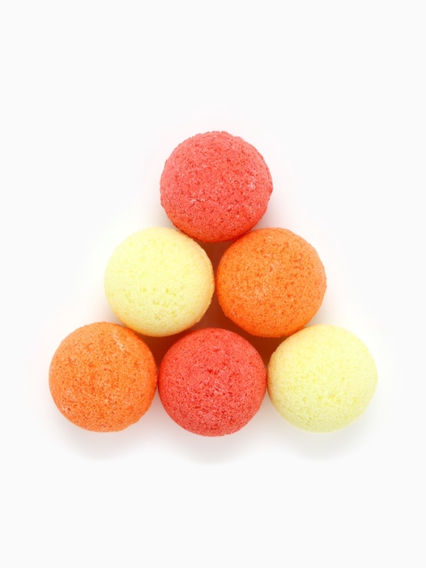 Набор бомбочек для ванны в пакете "Зимняя сказка", 6 шт по 20 гр, апельсиновый пирог