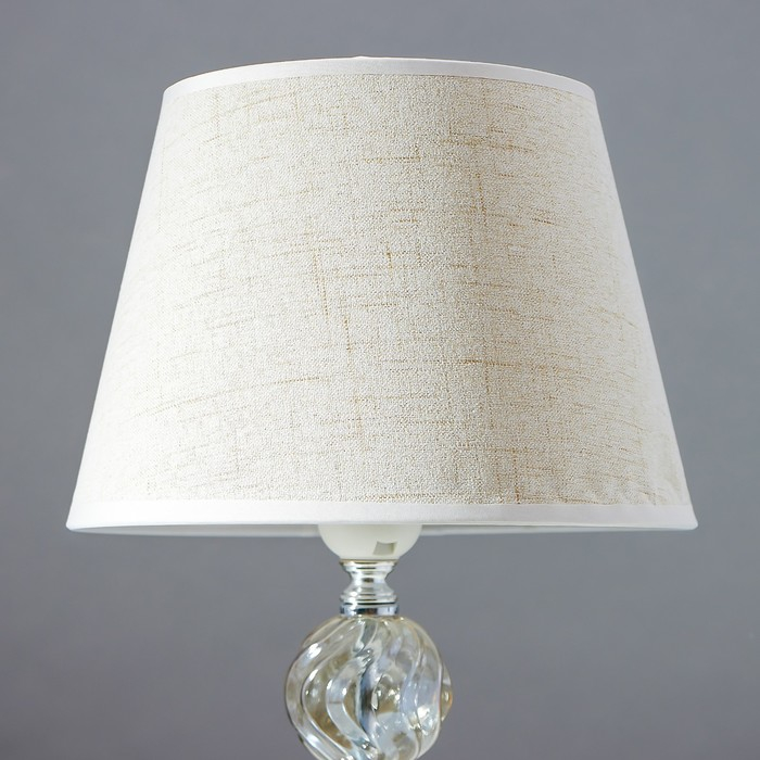 Лампа настольная 16715/1BG E27 40Вт хром/бежевый 22х22х36 см RISALUX