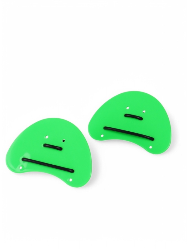 Лопатки для плавания, цвет зелёный