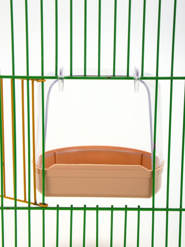 Купалка для птиц, внешняя 12 х 9 х 11 см, бежевая Купалка для птиц, внешняя 12 х 9 х 11 см, бежевая