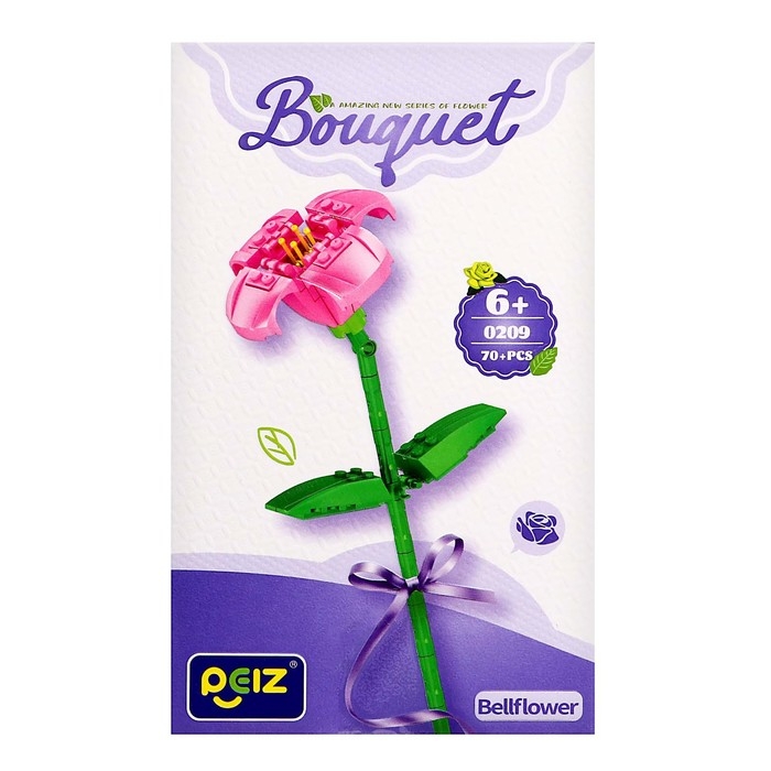 Конструктор Букет «Колокольчик», 70 деталей Конструктор Букет «Колокольчик», 70 деталей
