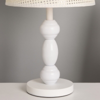 Лампа настольная BayerLux ЭКО "Василиса" 1х40Вт Е27 белый 26х26х45см