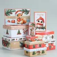 Набор коробок 10 в 1 "Новогодняя почта", 30 х 19 х 11,5 - 12 х 6,5 х 4 см