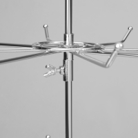 Вертушка, 3 яруса по 8 крючков, 27,5×27,5×55, цвет хром Вертушка, 3 яруса по 8 крючков, 27,5×27,5×55, цвет хром