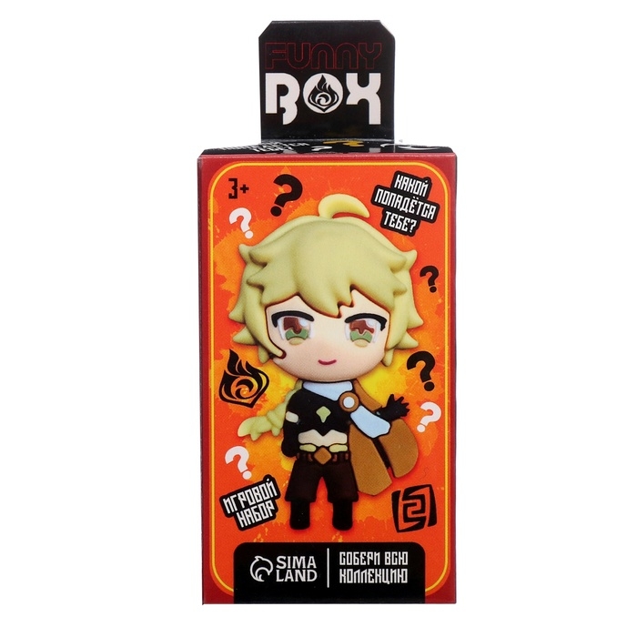 Игрушка - сюрприз Funny box &laquo;Аниме&raquo;: детский брелок, наклейки, карточка, цвет МИКС