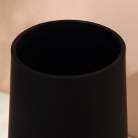 Ваза для цветов &laquo;Глория&raquo; из черного стекла 27 х 14 х 14 см