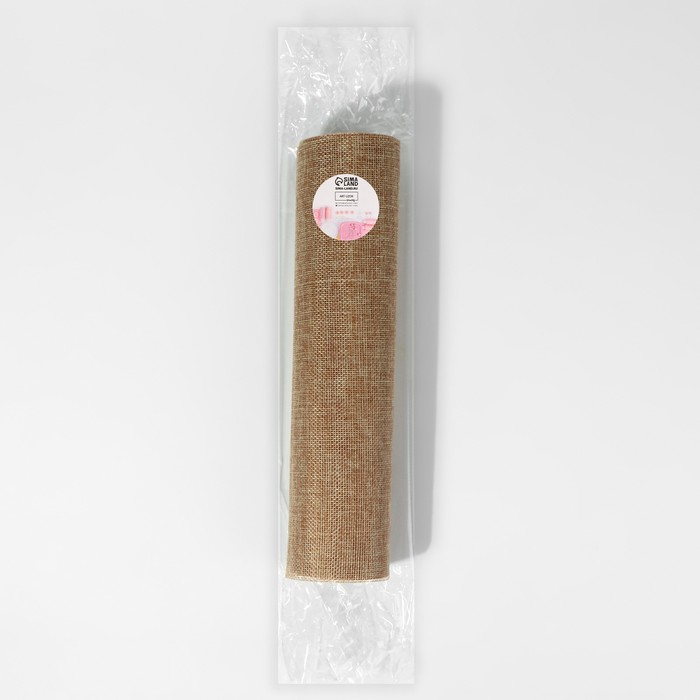 Ткань из джута, 29 см, 4,5 &plusmn; 0,5 м, цвет бежевый