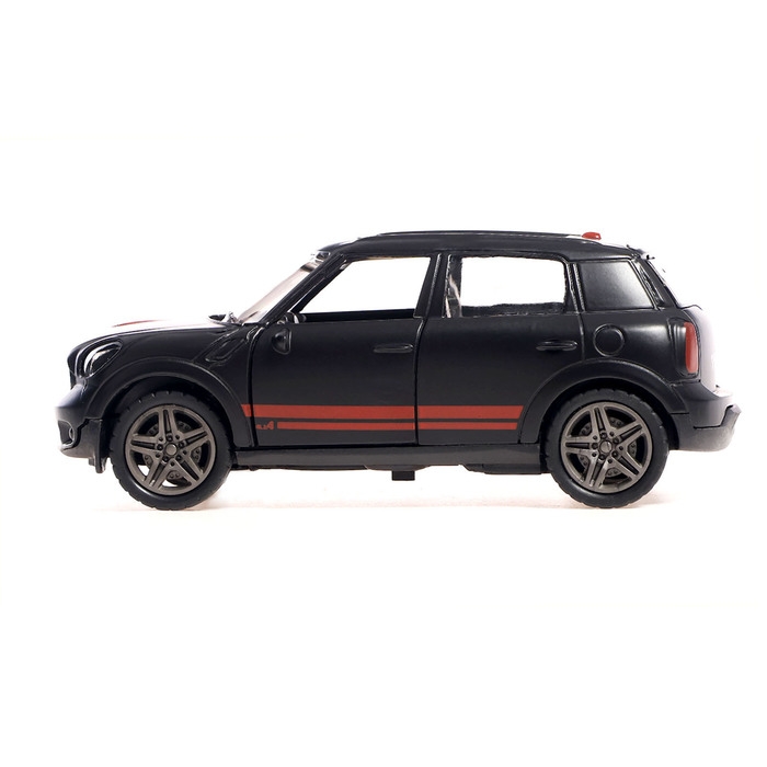 Машина &laquo;Ночные гонки&raquo;, металлическая, инерция, открываются двери, световые и звуковые эффекты, 1:32, цвет чёрный