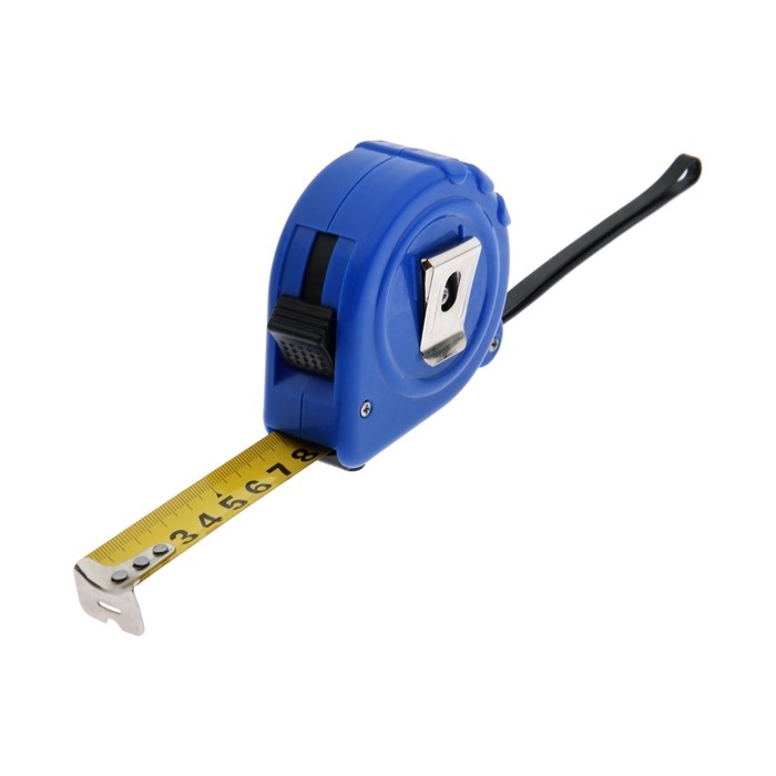 Рулетка ТУНДРА, пластиковый корпус, 3 фиксатора, 7.5 м х 25 мм
