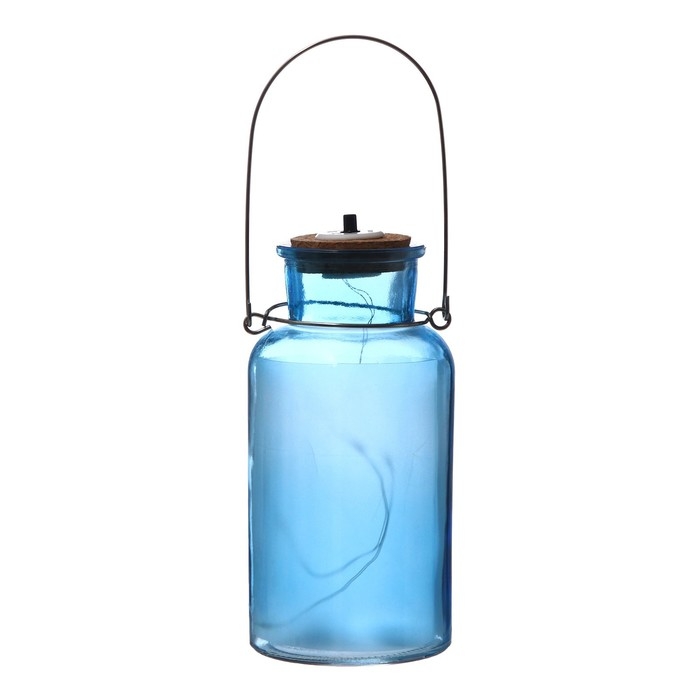 Ночник "Анде" LED от батареек синий 8х8х16,5 см RISALUX