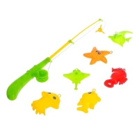 Рыбалка &laquo;Ловись рыбка&raquo;: удочка, 6 рыбок, МИКС